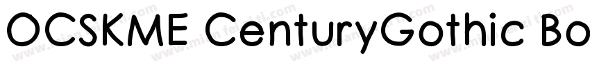 OCSKME CenturyGothic Bold字体转换